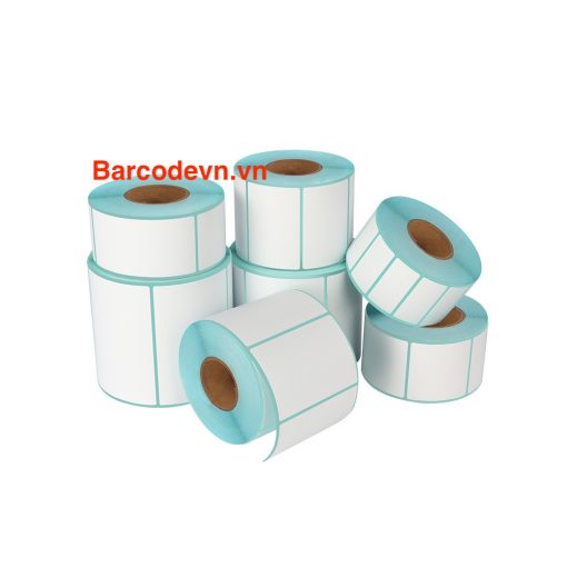 giấy in mã vạch máy xét nghiệm tự động đế xanh