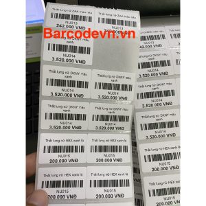 Tem nhãn mã vạch quần áo
